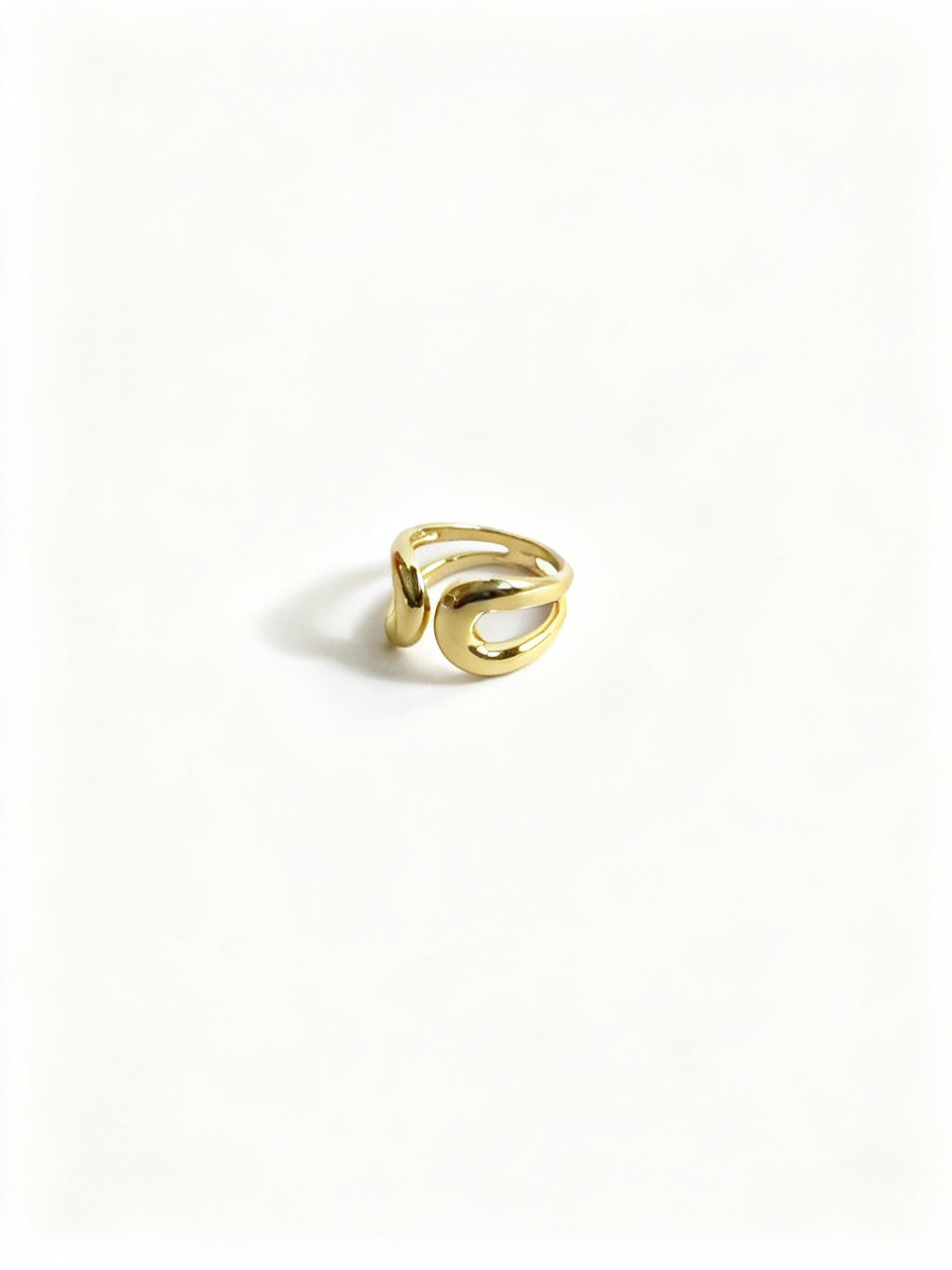 Bague NAÉLA en acier inoxydable plaqué or