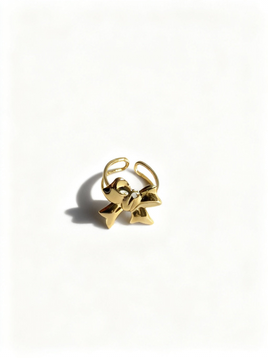 Bague ERONA en acier inoxydable plaqué or