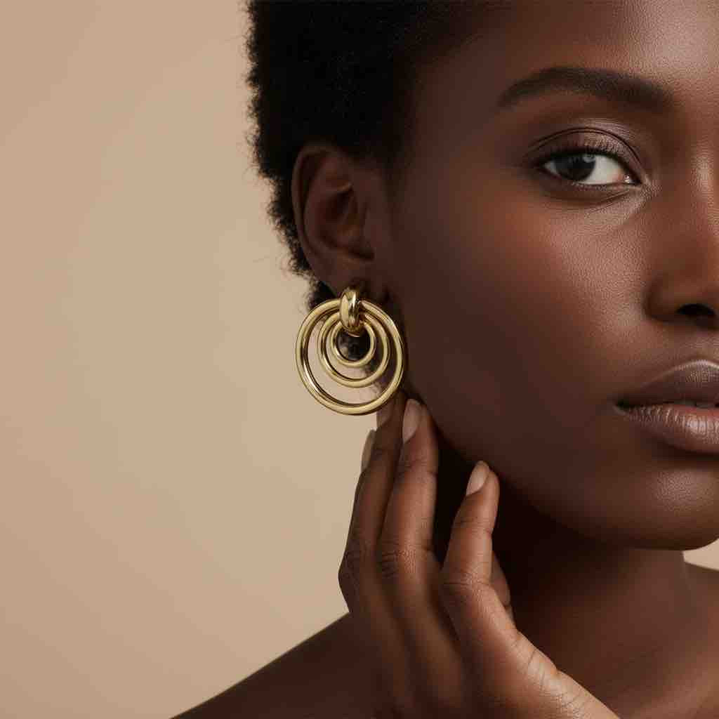 Boucles d’oreilles LILA en acier inoxydable