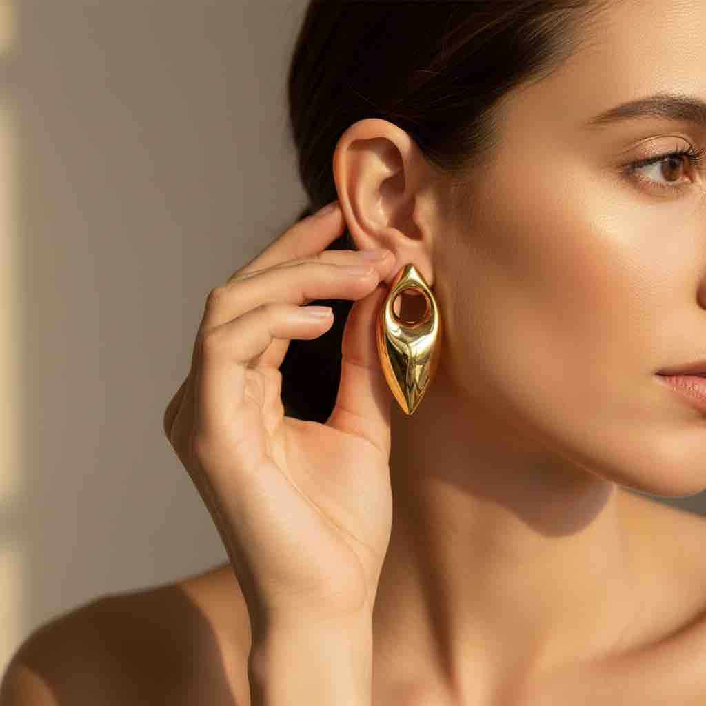 Boucles d’oreilles ZOÉ en acier inoxydable