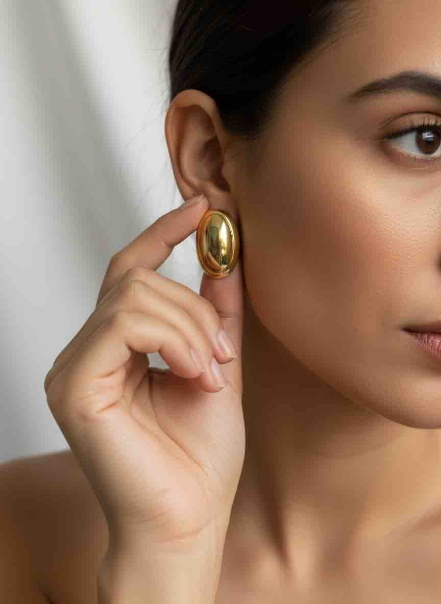 Boucles d’oreilles KAIA en acier inoxydable