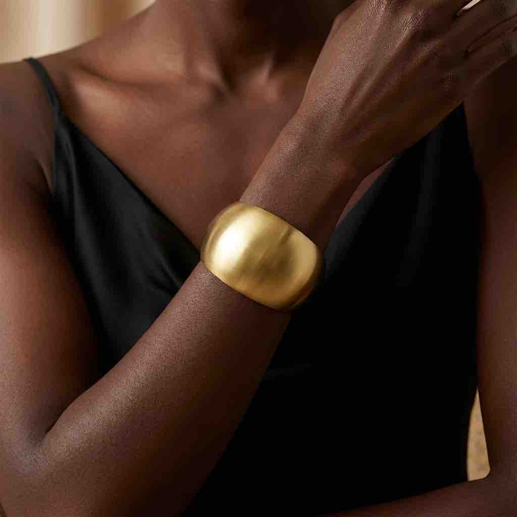 Bracelet  ONORA en acier inoxydable plaqué or