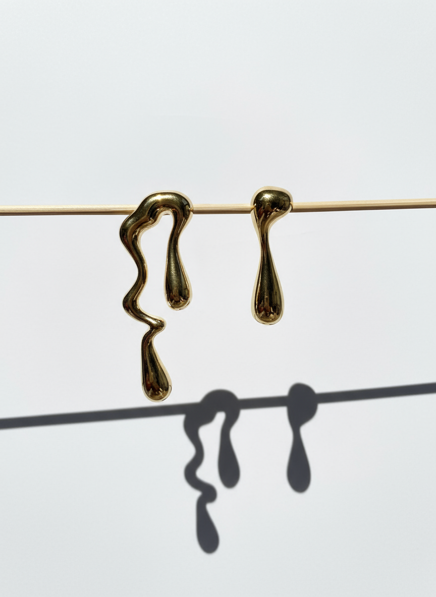 Boucles d’oreilles LÉNA en acier inoxydable