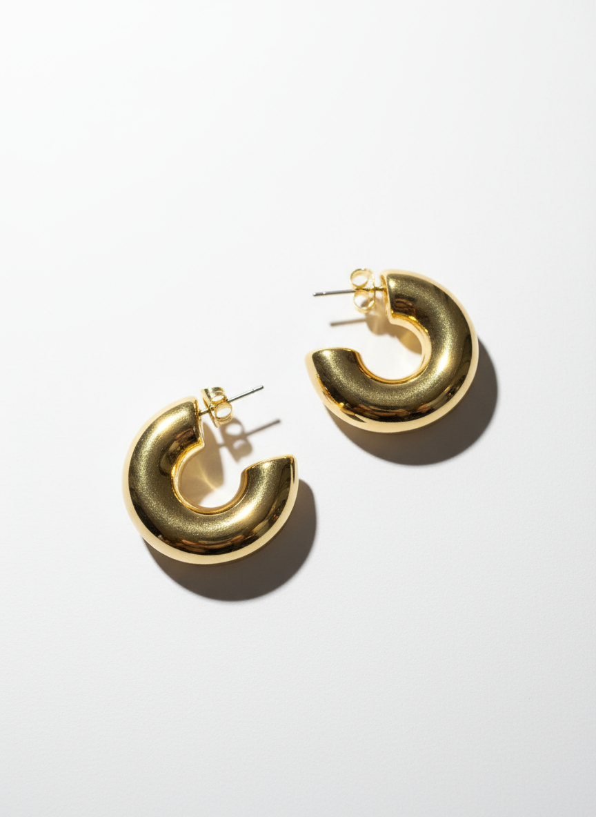 Boucles d’oreilles CALISTA en acier inoxydable